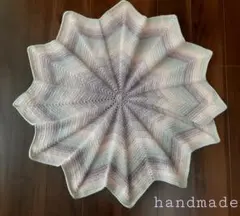 T3ハンドメイド　 星形ブランケット　ひざ掛け　ショール　ストール