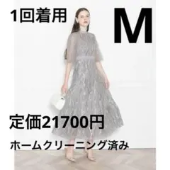 【お値下げ】leja スパンコール　結婚式　お呼ばれドレス　Mサイズ