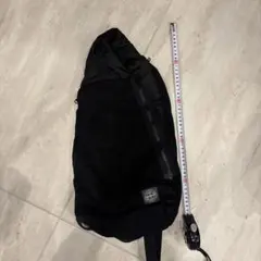 極美品✨Stone Island ショルダーバッグ ロゴ ブラック ナイロン 