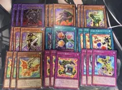 時の黒魔術師 真紅眼の超越黒竜 デッキパーツ セミコンプ セットのサムネイル