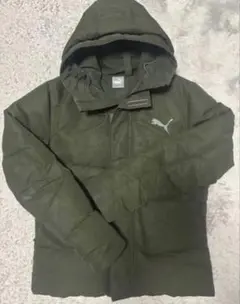 PUMA ダウンジャケット カーキ S
