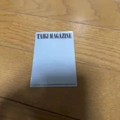 TAIKIMAGAZINE ミニクリアファイル