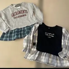 女の子　長袖2点セット