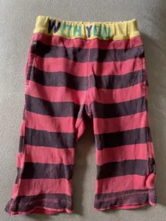 赤黒ストライプ ハーフパンツ ジャンクストア 100