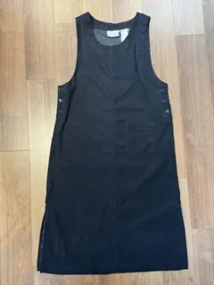 ブラック ノースリーブワンピース　黒　ビンテージ　vintage