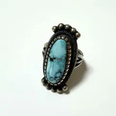 Kenneth Jones シルバー ターコイズ リング ナバホ 15号ほど私 - メルカリ