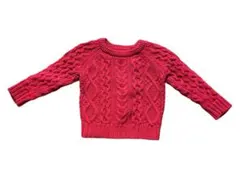 babyGap 赤 ケーブルニット セーター 80cm 春秋　男の子　女の子