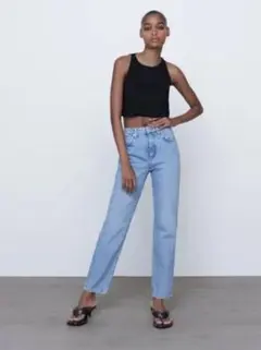 ZARA ハイライズスリムフィット