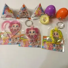 原宿フェスティバル いろいろ9点セット アクリルカラビナ ライトキーホルダー