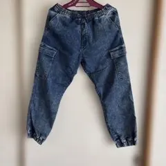 メンズ　カーゴパンツ　裾ゴム入り