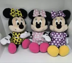 ミニーマウス　マスコット　三種　タグ無し