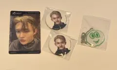 INI田島将吾　FCトレカW会員トレカミニ缶バッジキーホルダーXQUARE