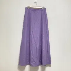 【ユナイテッドアローズ】フレアロングスカート パープル レディース S 春秋