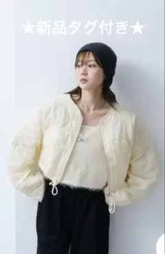 Kastane キルティングショートジャケット フリーサイズ