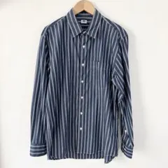 UNIQLO エクストラファインコットンブロードストライプシャツ　長袖　M