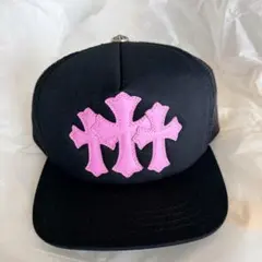 chrome hearts トラッカーメッシュキャップ ピンク - メルカリ