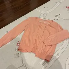 ピンク 長袖 カーディガン Mサイズ