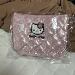 Hello Kitty キルティングポーチ ピンク