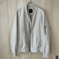 【nano universe】上品スエード MA-1 ブルゾン ベージュMサイズ