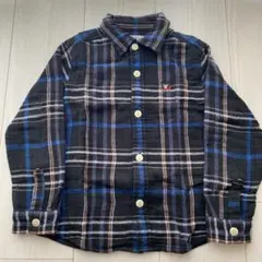 ミキハウスダブルビー、チェックシャツ１１０サイズ