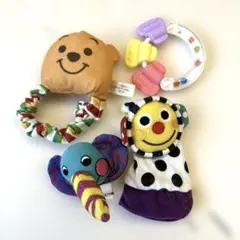 おもちゃ4つセット　ディズニー クマのプーさん sassy