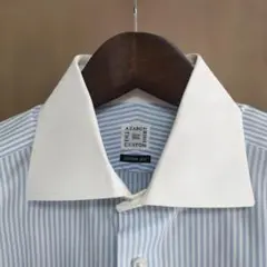 AZABU CUSTOM SHIRT ロンドンストライプのクレリックシャツ