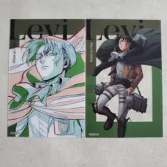 進撃の巨人　WIT STUDIO　描き下ろしクリアカード　リヴァイ　2枚