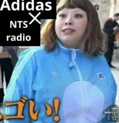 U306 Lサイズ　渡辺直美着用　ADIDAS×NTS RADIO 総柄プリント