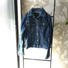 【SISLEY】 シスレーダークブルー デニムジャケット XSイタリア製