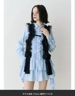 jouetie ラッフルヘムフリルチュニックシャツのサムネイル