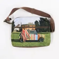 ポールスミス ショルダーバッグ ミニクーパー レザー キャンバス