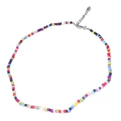 カラフル　ビーズ　ネックレス　チョーカー　ブレスレット