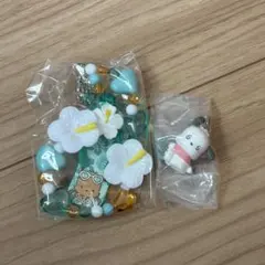 ポチャッコ　サンリオ　トコナツバケーション　エモきゅん　めじるしアクセサリー