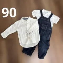 babyGap シャツ オーバーオール セット 90cm