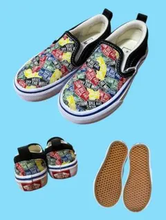 Vans カラフルロゴ スリッポン