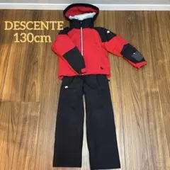 早い者勝ち♪DESCENTE 子供用スキーウェア 130サイズ 赤黒