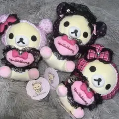姫ギャル　コリラックマ ぬいぐるみ ポーチ　マスコット 3種　コンプリート 姫ギャル コリラックマ ぬいぐるみ ポーチ マスコット 3種