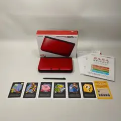 ニンテンドー3DS LL レッド×ブラック 箱説AR付 動作確認済 初期化