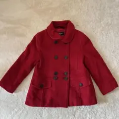 COMME CA ISM 赤 コート 110A Pコート