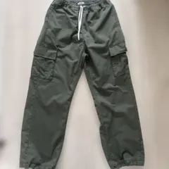 【美品】GLOBAL WORK サマ見えカーゴパンツ 160カーキ(値下げ)
