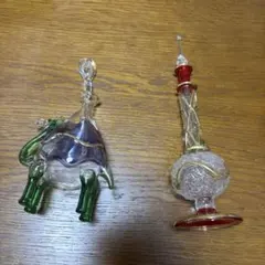 エジプト ラクダの香油瓶 ガラス細工 工芸品　KYPHI