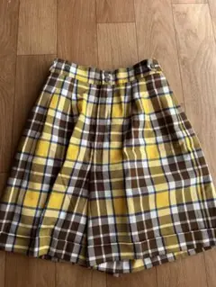 ヨークランド　タータンチェック　キュロット　ゴルフ　登山
