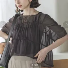 eL Sheer Shirring Pullover - メルカリ
