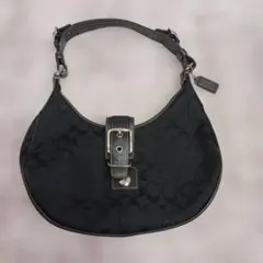 COACH ブラック ショルダーバッグ