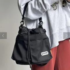 OUTDOOR PRODUCTS cpcm 巾着ショルダーバッグ ナイロン 黒