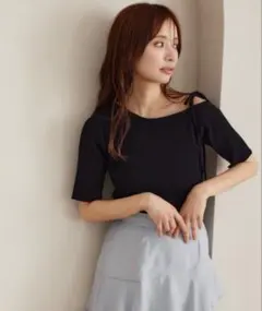 さ*読様 mystywoman アシメネックストリングプルオーバーのサムネイル