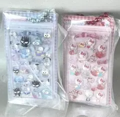 サンリオ　ボンボンドロップシール　ミニチュアチャーム2 ハローキティ　はぴだん