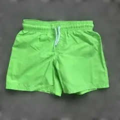 H&M 蛍光グリーン 水着ショートパンツ 110