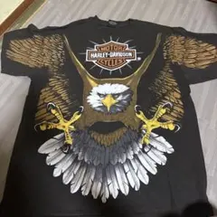 希少サイズ☆ハーレーダビッドソン イーグル サンダー Tシャツ
