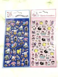 日本未発売　2枚セット　ぷくっとシール　うるちゅる　サンリオ　シール　ぷっくり